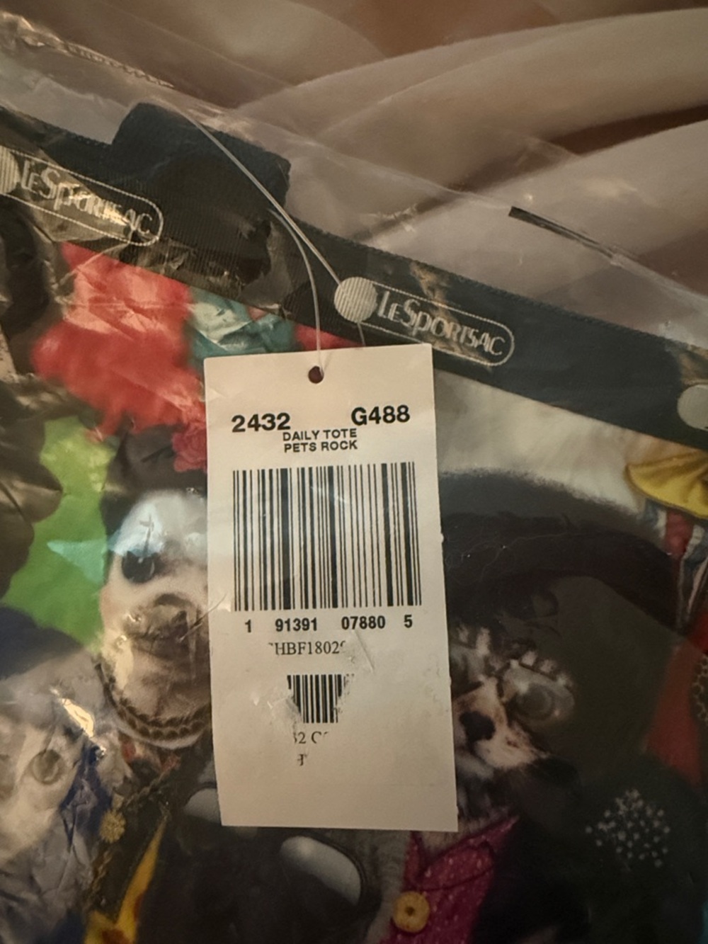 Lesportsac Daily Tote Pets Rock - Picture 4 of 6